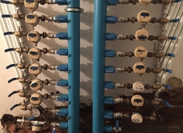 Sustitución cuadro contadores y generales agua fría